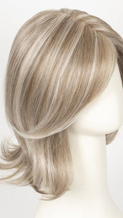 101F48T | Soft White Front, Light Brown w/75% Grey Blend w/Soft White Tips