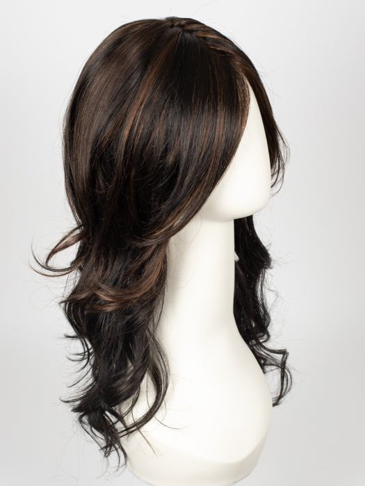 1BRH30 CHOCOLATE PRETZEL | Soft Black with 33% Gold-Red Highlights