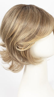 24BT18S8 | Medium Natural Ash and Light Natural Gold Blonde Blend, Shaded with Medium Brown
