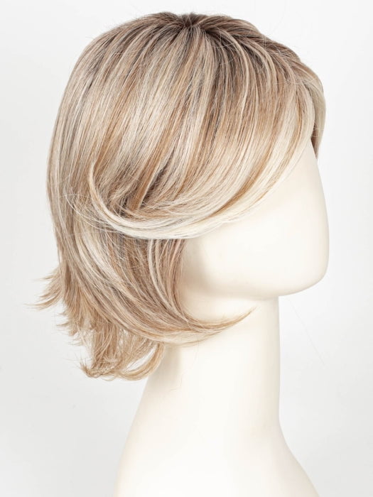 101/88/27S8 CATALINA BLONDE | Pale blonde with Pure White Natural Violet halo highlights, shaded medium brown 