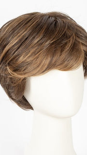6F27 CARAMEL RIBBON  | Dark Brown with Light Red-Gold Blonde Highlights and Tips
