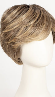 24BT18S8 | Medium Natural Ash Blonde and Light Natural Gold Blonde Blend, Shaded with Medium Brown