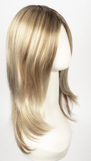 12FS8 | Light Golden Brown,Light Natural Golden Blonde & Pale Natural Gold-Blonde Blend, Shaded w/Medium Brown