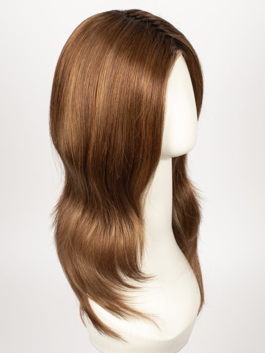 30A27S4 | Shaded Peach : Brown Red/Strawberry Blonde Blend, Shaded w/ Dk Brown 