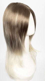 S18-60/102RO SOLSTICE | Cascading Ombre Shade | Cool, Dark Roots gradually lighten to a Shock of Patinum Blonde
