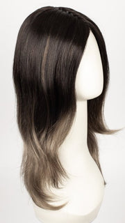 S2-103/18RO MIDNIGHT | Cascading Ombre Shade | Long Dark Roots blend into Lighter Brown Tones and Sparkling Ash Blond Tips