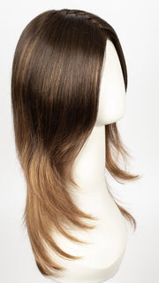 S6-30A27RO AUTUMN | Cascading Ombre Shade | Rich Chestnut Brown Roots fade and brighten into a Coppery and Crisp Auburn Hue