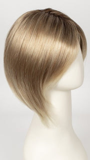 27T613S8 | Medium Natural Red-Gold Blonde and Pale Natural Gold Blonde Blend and Tipped, Shaded with Medium Brown