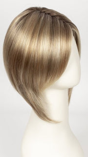 12FS8 | Light Gold Brown, Light Natural Gold Blonde and Pale Natural Gold-Blonde Blend, Shaded with Medium Brown