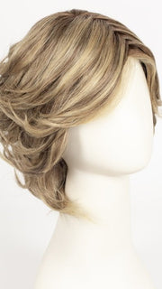 24BT18S8 | Medium Natural Ash Blonde and Light Natural Gold Blonde Blend, Shaded with Medium Brown