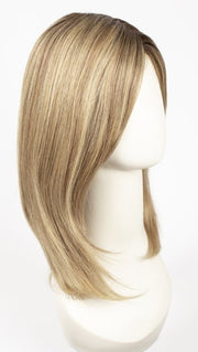 24BT18S8 SHADED MOCHA | Medium Natural Ash Blonde and Light Natural Gold Blonde Blend, Shaded with Medium Brown