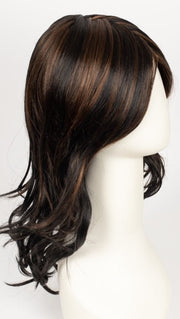 1BRH30 CHOCOLATE PRETZEL | Soft Black with 33% Gold-Red Highlights