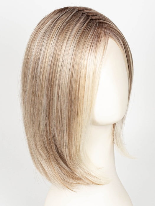 101/88/27S8 CATALINA BLONDE | Pale blonde with Pure White Natural Violet halo highlights, shaded medium brown 
