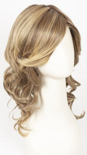 24BT18S8  | Medium Natural Ash Blonde and Light Natural Gold Blonde Blend, Shaded with Medium Brown