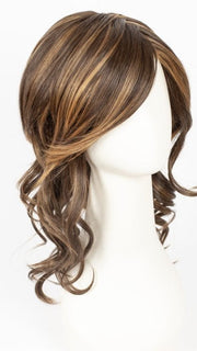 6F27 CARAMEL RIBBON  | Natural Gold Brown with Medium Red-Gold Blonde Highlights and Tips
