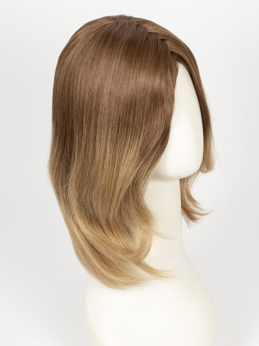 B8/30-14/26RO | Medium Red-Gold Brown Roots to Midlengths, Light Gold Blonde Midlengths to Ends