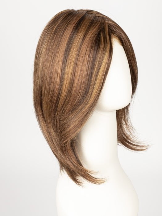 FS6/30/27 TOFFEE TRUFFLE | Brown, Medium Red-Gold, Medium Red-Gold Blonde Blend with Medium Red Gold Blonde Bold Highlights