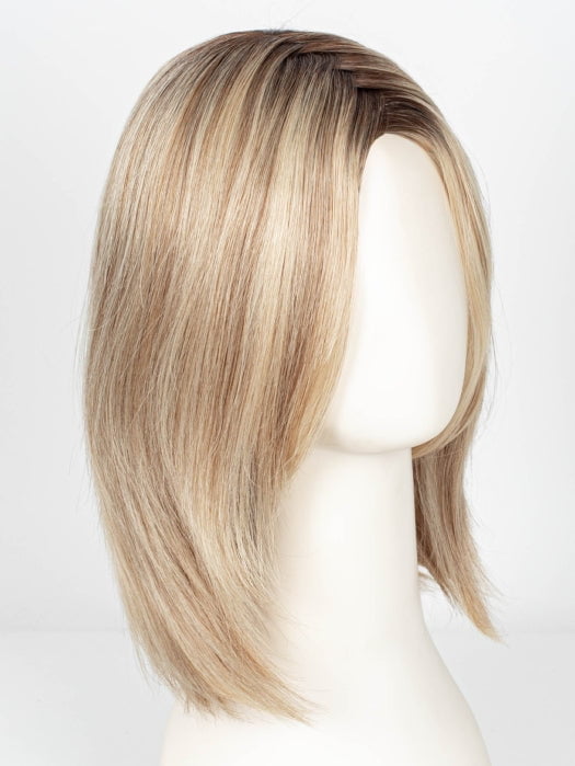 101/88/27S8 CATALINA BLONDE | Pale blonde with Pure White Natural Violet halo highlights, shaded medium brown 