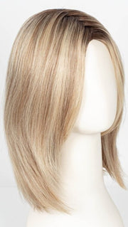 101/88/27S8 CATALINA BLONDE | Pale blonde with Pure White Natural Violet halo highlights, shaded medium brown 