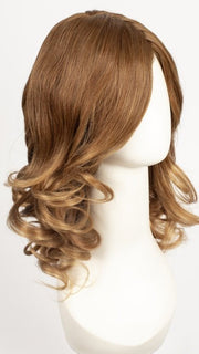 B8-27/30RO | Medium Natural Brown Roots to Midlengths, Medium Red-Gold Blonde Midlengths to Ends