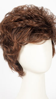 131T4S4  | Dark Brown and Medium Red Blend with Medium Red Tips, Shaded with Dark Brown