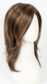 6F27 CARAMEL RIBBON  | Dark Brown with Light Red-Gold Blonde Highlights and Tips