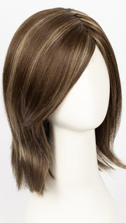 ICED MOCHA R | Rooted Dark Brown with Medium Brown Base Blended with Light Blonde Highlights