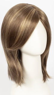 MOCHACCINO R | Rooted Medium Brown with Light Brown Base and Strawberry Blonde Highlights