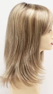 SPARKLING CHAMPAGNE | Medium Brown roots with overall Strawberry Blonde base and soft Golden Blonde highlights
