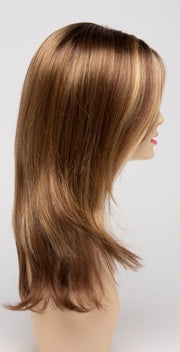 GOLDEN NUTMEG | Medium Brown roots with overall Warm Cinnamon base and Golden Blonde hightlights