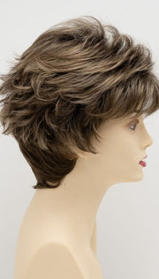 TOASTED SESAME |  Medium Brown roots with overall Warm Cinnamon base and Golden Blonde hightlights
