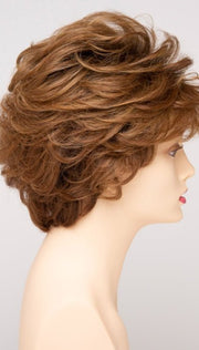 GOLDEN NUTMEG | Medium Brown roots with overall Warm Cinnamon base and Golden Blonde hightlights