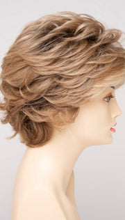 SPARKLING CHAMPAGNE | Medium Brown roots with overall Strawberry Blonde base and soft Golden Blonde highlights