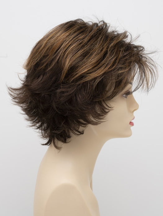 CHOCOLATE CARAMEL | Medium Brown with Soft Red and Blonde highlights