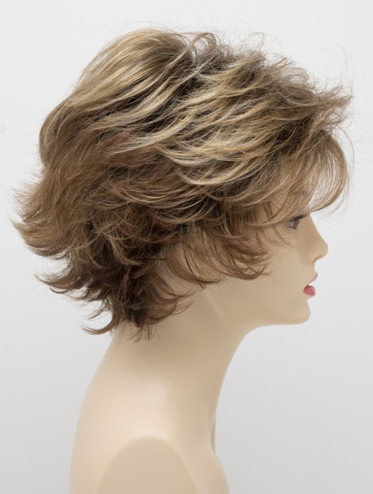 GOLDEN NUTMEG | Medium Brown roots with overall Warm Cinnamon base and Golden Blonde hightlights