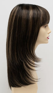 AMARETTO CREAM | Dark Brown roots with overall Medium Brown base with Honey Blonde highlights