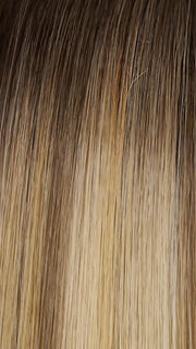 12FS8 SHADED PRALINE | Light Gold Brown, Light Natural Gold Blonde and Pale Natural Gold-Blonde Blend, Shaded with Medium Brown
