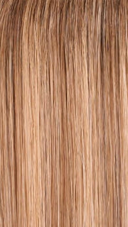 12FS12 MALIBU BLONDE | Light Gold Brown, Light Natural Gold Blonde & Pale Natural Gold-Blonde Blend, Shaded with Light Gold Brown