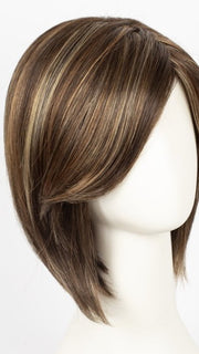 Color Almond-Rocka = Dark Golden Brown base color with Strawberry Blonde and Bright Cooper 50/50 blended highlights