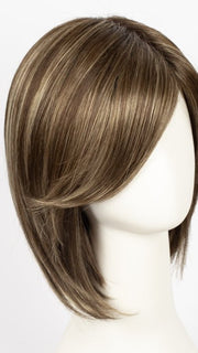Color Iced-Mocha-R = Rooted Dark with Medium Brown blended with Light Blonde highlights