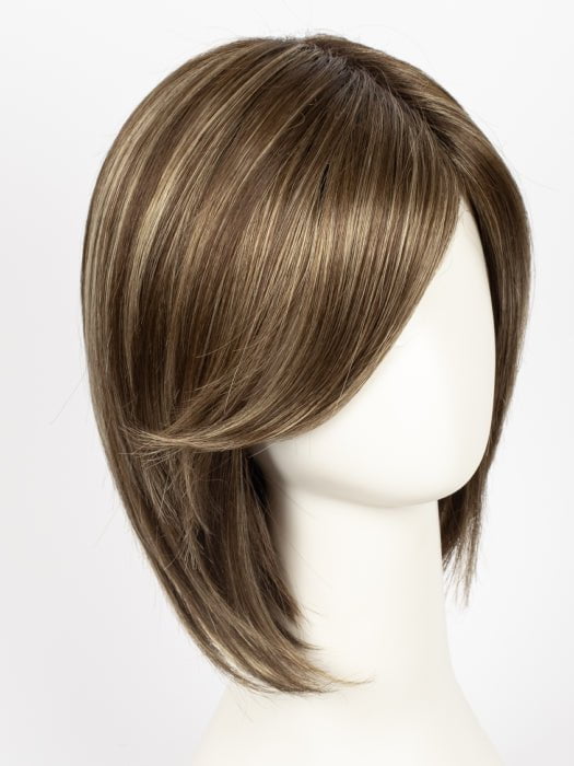 Color Iced-Mocha-R = Rooted Dark with Medium Brown blended with Light Blonde highlights