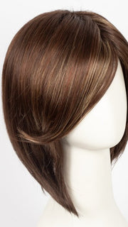 Razberry Ice R | Rooted Dark Auburn with Medium Auburn Base with Copper and Strawberry Blonde Highlights