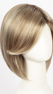 SUGAR CANE R | Rooted Platinum Blonde and Strawberry Blonde evenly blended base with Light Auburn highlight
