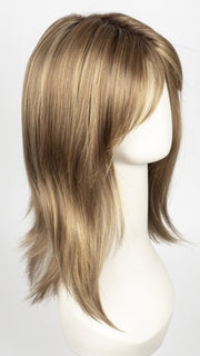 MOCHACCINO R | Rooted Medium Brown with Light Brown Base and Strawberry Blonde Highlights