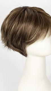 Color Iced-Mocha-R = Rooted Dark with Medium Brown blended with Light Blonde highlights