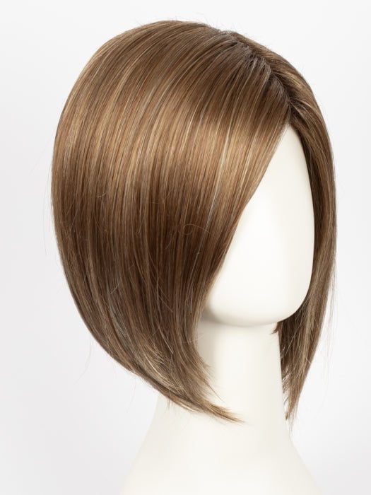 Color Maple Sugar-R = Rooted Dark with Light Honey Brown base with Strawberry Blonde highlights