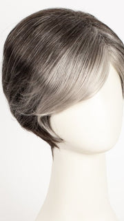 Color Midnight Pearl = Dark Brown base with Dark Brown and Silver blend with Silver bangs