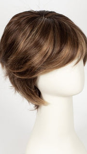 AUBURN SUGAR-R | Rooted Dark Auburn with Medium Auburn Base with Dark Strawberry Blonde Highlights