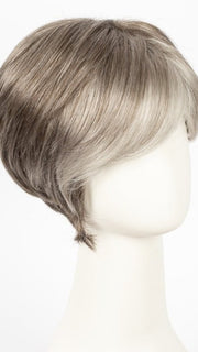 SANDY SILVER | Silver Medium Brown blend that transitions to more Silver then Medium Brown then to Silver Bangs