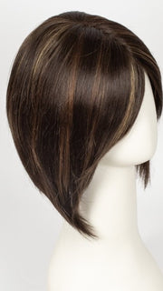 COFFEE LATTE R | Rooted Dark Brown with Dark Brown & Honey Brown evenly blended highlights